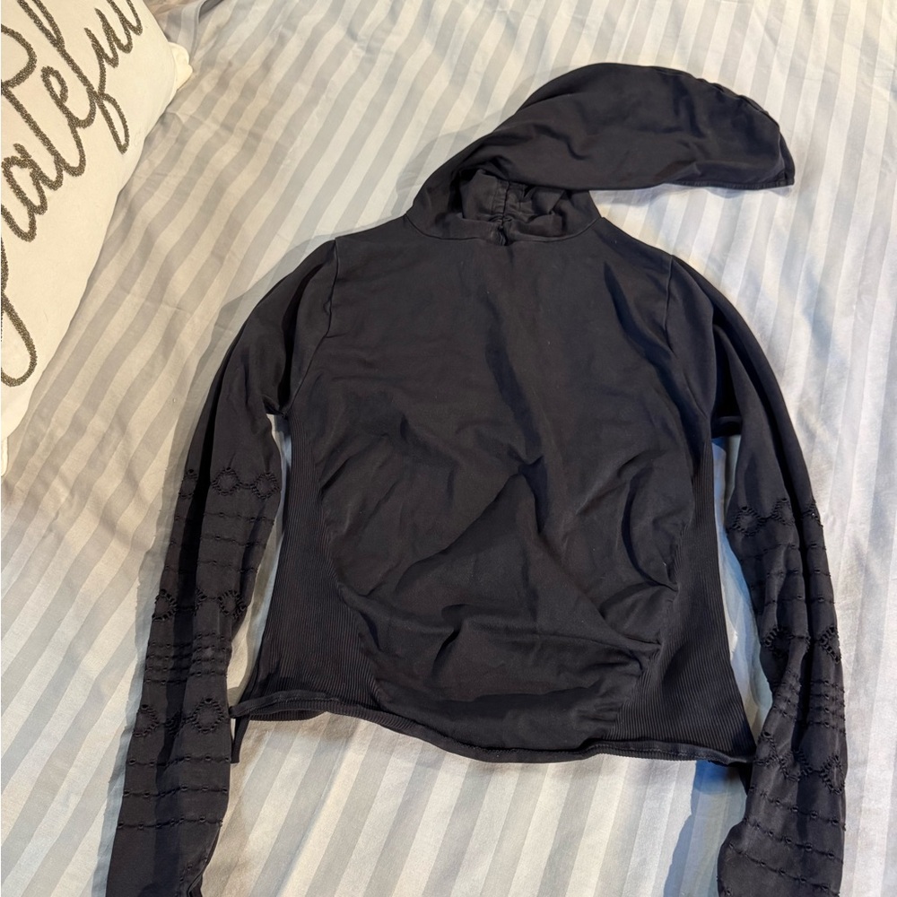 FREE PEOPLE MOVEMENT 
Black Hooded Sweatshirt for Women